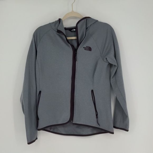 The North Face Women's Lightweight Full‎ Zip Jacket Size Medium Grey Purple - Picture 1 of 15